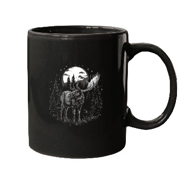 Discover vintages Cottage Core Cute Moose Lover Cottagecore Aesthetic Mugs