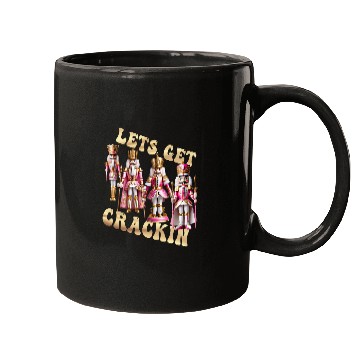 Discover Lets Get Crackin Pink Nutcracker Squad Ballet Christmas Mugs