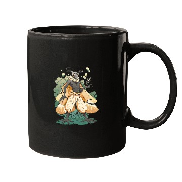 Discover Mysterious Man Bug Forest Woods Creatures Cottage Core Art Mugs