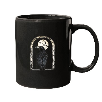 Discover Mystical Moon Gothic Raven Mugs