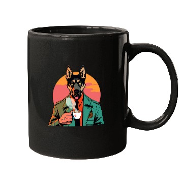 Discover German Shepherd Coffee Funny Dog Beverage Mugs