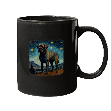 Discover Van gogh Cane Corso in starry night 2 Mugs