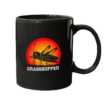 Discover Retro Sunset Grasshopper Mugs