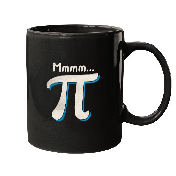 Discover Mmmm Pi Day Math Pun Funny Algebra and Pie Lover Humor Gift Mugs