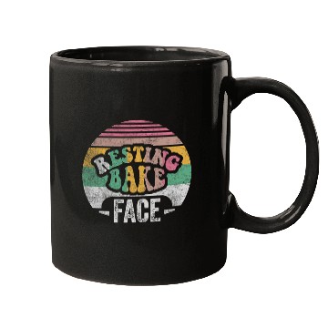 Discover Retro vintages Resting Bake Face Baking Cookie Funny Baker 1 Mugs