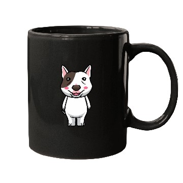 Discover Miniature Bull Terrier Dog 4 Mugs