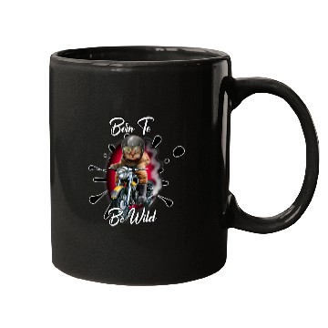 Discover Motorcycle biker cat meme funny summer tops Mugs