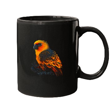 Discover Sun Conure Bird Native American Northwest Tribal Graphic Mugs