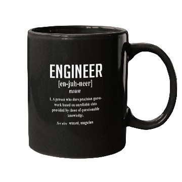 Discover Precision Guesswork Engineer Wizard Magician Mugs