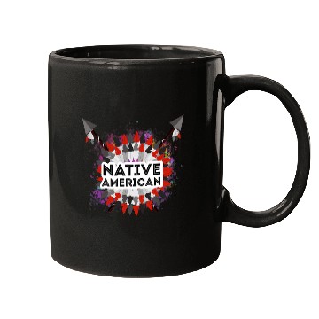 Discover Native American Feather Indian Chief Tribes Pride Mugs