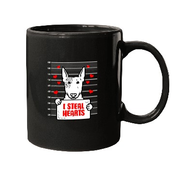 Discover Miniature Bull Terrier Valentines Day Dog Love Mugs
