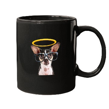 Discover Holy Dog Chihuahua w Glasses Mugs