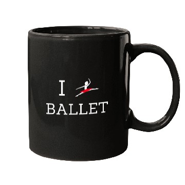 Discover I Love Ballet Ballerina Mugs