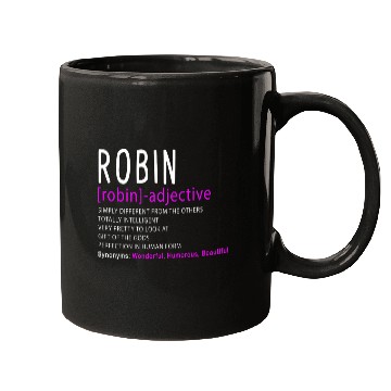 Discover Womens Personalized Name Description Robin Mugs