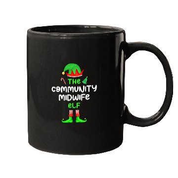 Discover The Community Midwife Elf Christmas Matching Pajama Mugs