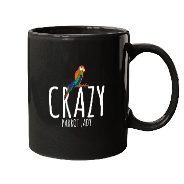 Discover Womens Parrot 3crazys Lady Parrot Mugs