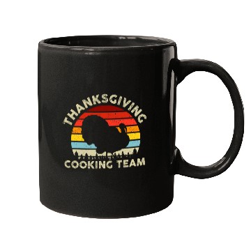 Discover Thanksgiving Cooking Team Funny Turkey Chef Thanksgiving Mugs