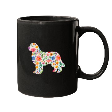 Discover Newfoundland watercolor flowers design Mugs