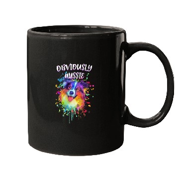 Discover Obviously Aussie Australian Shepherd Funny Mugs
