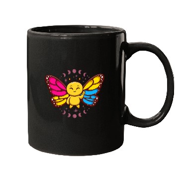 Discover Pansexual Monarch Butterfly Insect Subtle Pan Pride Month Mugs