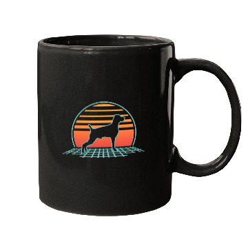 Discover Weimaraner Dog Owner 80s Retro Vintage Mugs