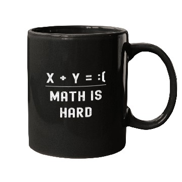 Discover X   Y   2Math is Hard Funny Physics Puns Math Student Joke Mugs