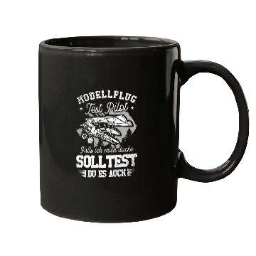 Discover Model flight test pilot if I ducke model maker Mugs