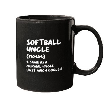 Discover Softball Uncle Definition Funny Sports Mugs