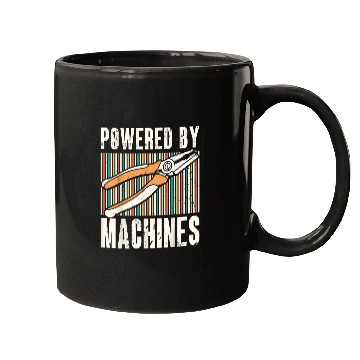 Discover Powered By Machines Mechanic Maintenance Mugs