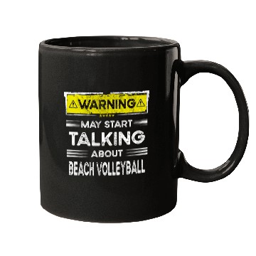 Discover Talking about Beach volleyball funny Mugs