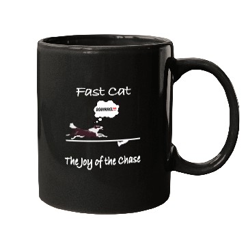 Discover Funny Dog Lover Fast Cat Squirrel with a Border Collie Mugs