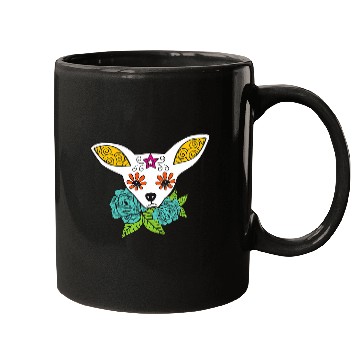 Discover Halloween Sugar Skull Chihuahua Mugs