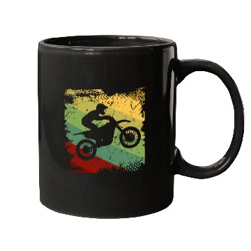 Discover Retro Off Road Motorcycle Motocross Racing Gift Mugs
