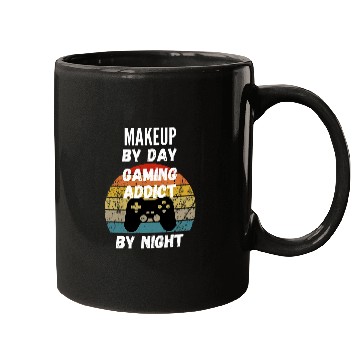 Discover Makeup Artist By Day Gaming Addict By Night Mugs