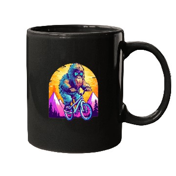 Discover Sasquatch Mountain Biker MTB Biking 1 Mugs