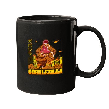 Discover Zombie Turkey Day Thanksgiving Gobblezilla Mugs