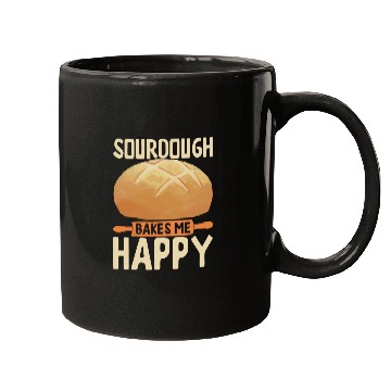 Discover Sourdough Starter Bread Baker Baking Bakery 2 Mugs