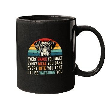 Discover Retro Every snack you make Every meal you bake Dog Mom Dad 7 Mugs
