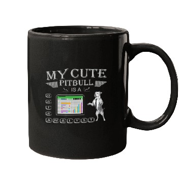 Discover Pitbull Data Analyst Unleashing Insights with Canine Charm Mugs