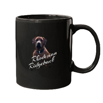 Discover Rhodesian Ridgeback geometric drawing Mugs