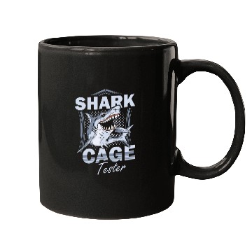 Discover Shark Cage Tester Amputee One Leg Prosthetic User 4 Mugs