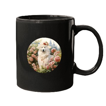 Discover Samoyed English Lady Funny Dog Victorian Mugs