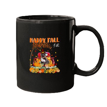 Discover Pitbull Dog Autumn Fall Pumpkin Truck Mappe Thanksgiving Mugs