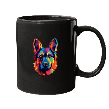 Discover German Shepherd Dog Colorful Mugs