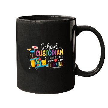 Discover School Custodian Clear Trail Learning School Janitor Women Mugs