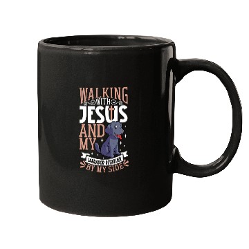 Discover Jesus and dog Labrador Retriever Mugs
