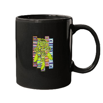 Discover Native American Dreamcatcher Border Elements 2 Fan Fun Mugs
