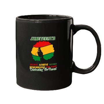Discover Juneteenth Is My Independence Day believe achieve succeed 1 Mugs