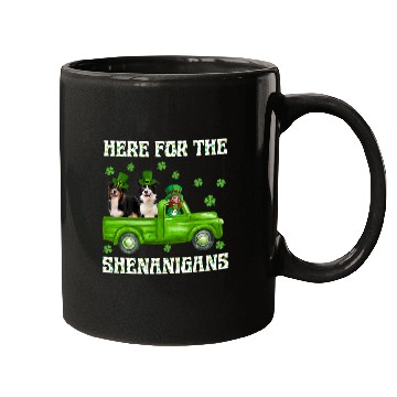 Discover Here For The Shenanigans Australian Shepherd St Patricks Mugs