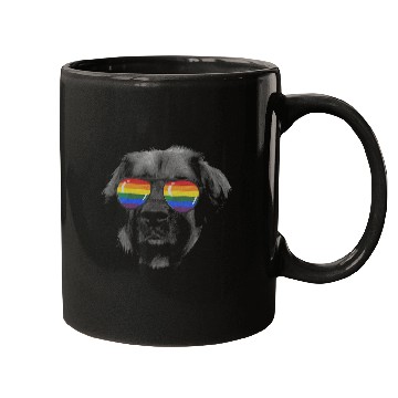 Discover Pride Month leonberger Rainbow Flag Mugs